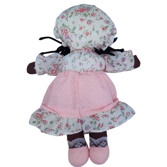 Vintage Cuddle Wit African American Candy Rag Doll Plush Babydoll Lovey RARE HTF - Picture 2 of 4